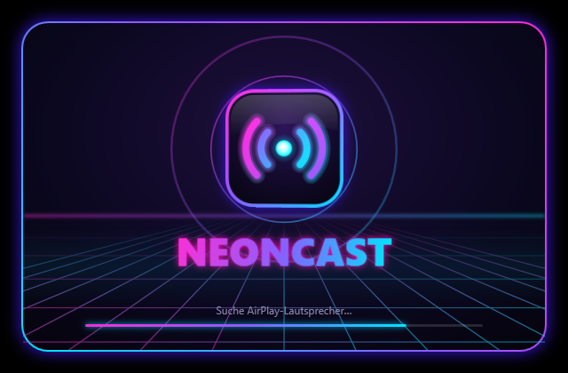 Neon-Startbildschirm von NeonCast